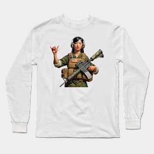 Tactical Girl Long Sleeve T-Shirt